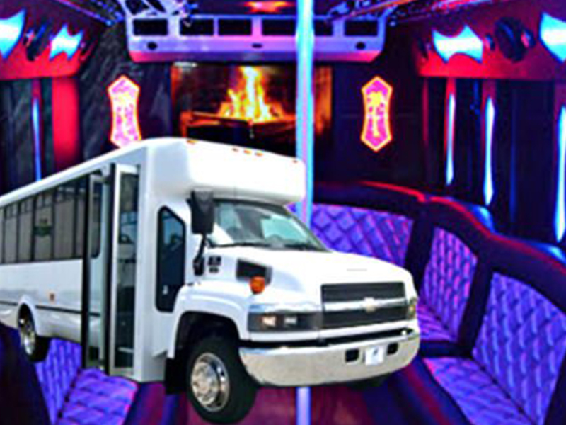 white party bus